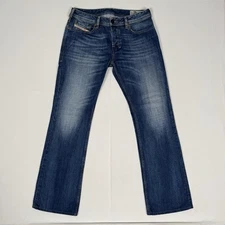 Diesel Zatiny Regular Bootcut Blue Jeans W30 L32 Mens Wash 008XR