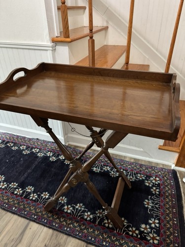 Pennsylvania House Butlers Table Server Vintage Butler Tray Folding Top Serving - Picture 4 of 4