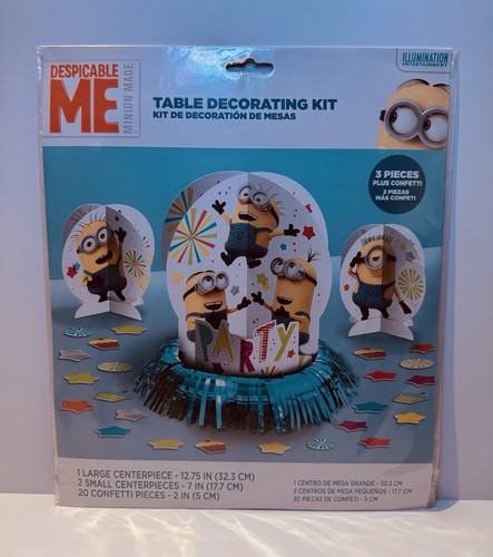 Minions Party Supplies Kit - Table Décor, Banner, Balloons & Treat Bags Set - Picture 2 of 7