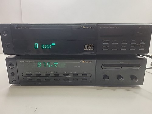 Nakamichi Stereo Receiver R1 & CP1 AM/FM Cassette/CD Player - For Parts / Repair