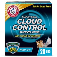 ARM & HAMMER Cloud Control Multi-Cat Clumping Cat Litterwith Hypoallergenic 28lb 0.90 per pound