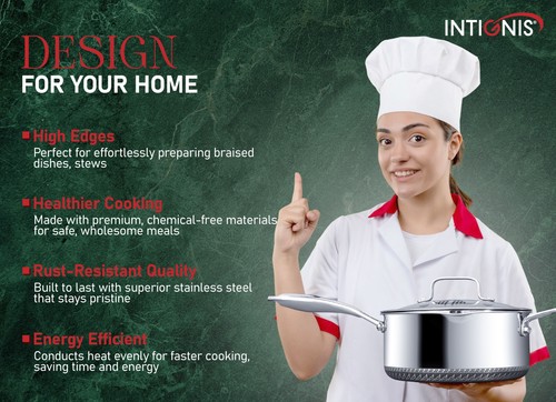 Nonstick Saucepan Milk Pan Saucepot with Glass Lid Stainless Steel Induction 4L - Picture 10 of 11