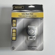 Defiant Indoor Basic Timer 1000015595 Replaces Standard Wall Switch