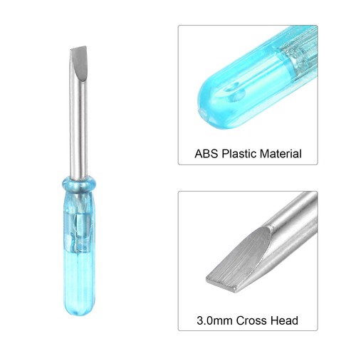 10 Stück 3,0 mm Mini Schlitzschraubendreher 45 mm Länge für Kleingeräte Reparatur - Bild 4 von 5