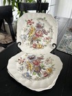 Johnson Brothers Vintage Sheraton Square Salad Plates England Set Of 3- 7.75"