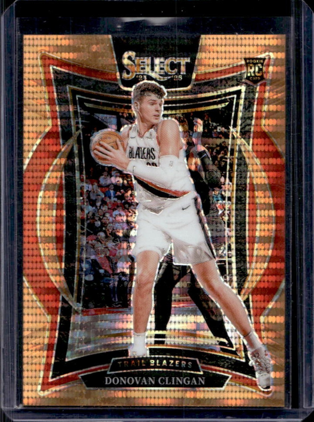 2024-25 Select Donovan Clingan Concourse RC Neon Orange Pulsar Prizm FOTL #8/18