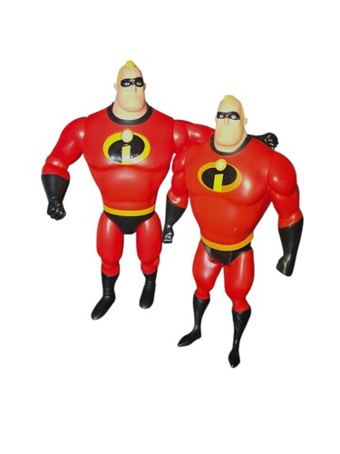 EUC Set of 2 Large Incredibles 2  Mr. Incredible Action Firgures, One Talks! - Picture 1 of 6
