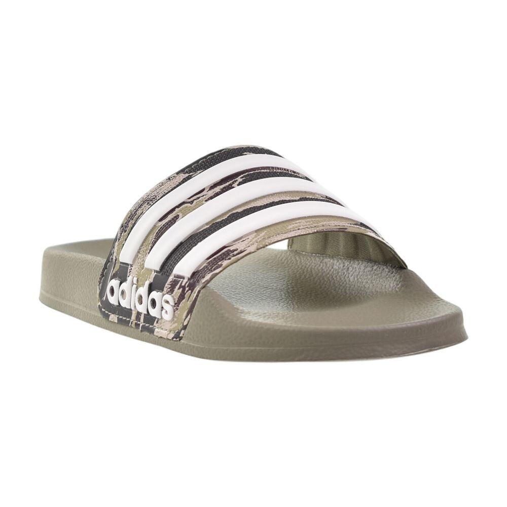 Adidas Adilette Shower K Little Kids' Slides Green/Silver Adidas Adilette Shower K Little Kids' Slides Green/Silver