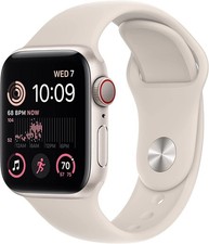 Apple Watch Series SE 2nd Gen GPS+LTE 40mm Starlight Aluminum Case & Sport Band