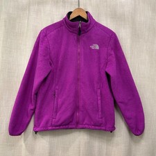 The North Face Jacket Women's Fuzzy Fleece Full Zip Purple Size Medium