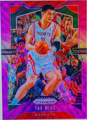 2019-20 Panini Prizm - Yao Ming #7 Purple Wave Prizm Refractor Holo