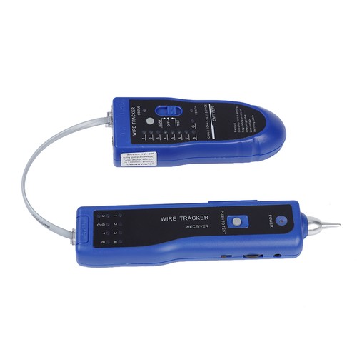 (blue)Handheld Rapid LAN Network Cable Tester Line Finder Wire Tracker Tool FI - Afbeelding 3 van 16