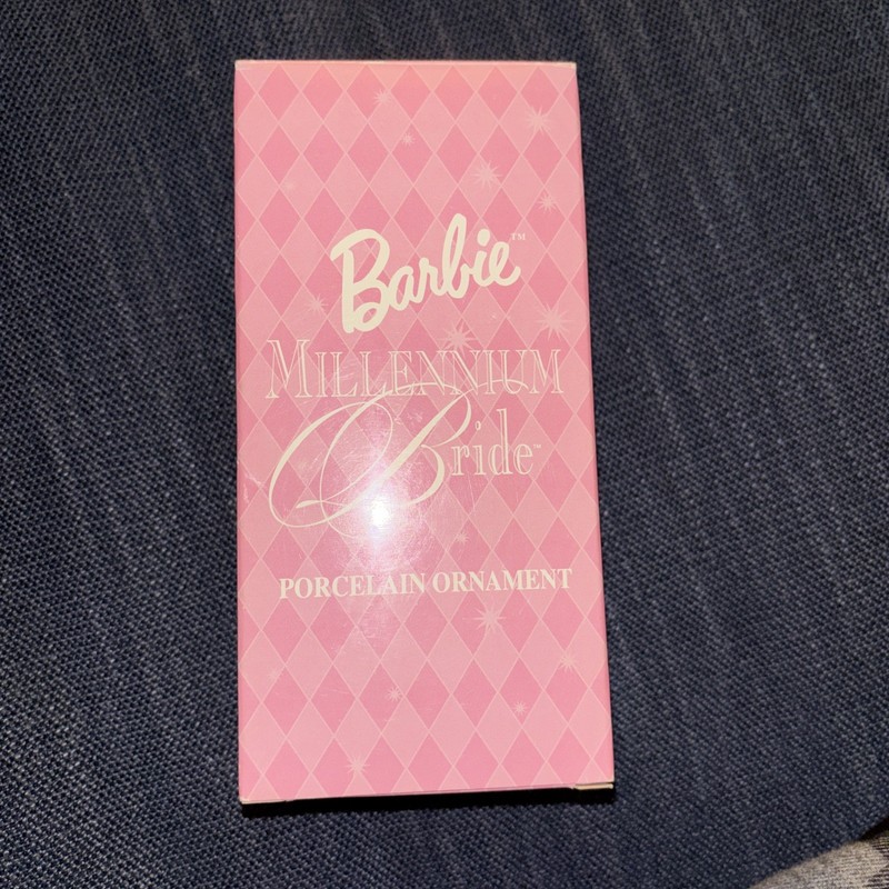 Barbie Millennium Bride Porcelain Ornament Pre-owned with Box