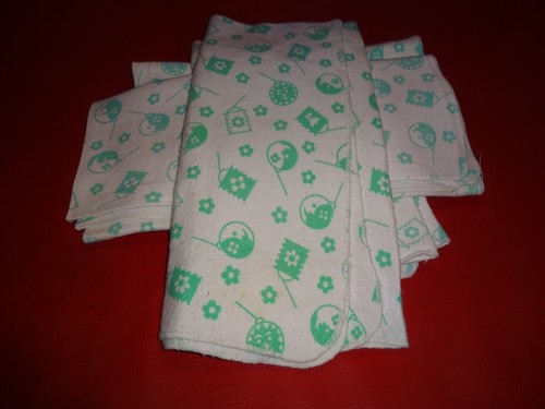 Windeln Kinderdecken DDR  4 x 70-80 cm Schrankware DDR - Bild 3 von 3