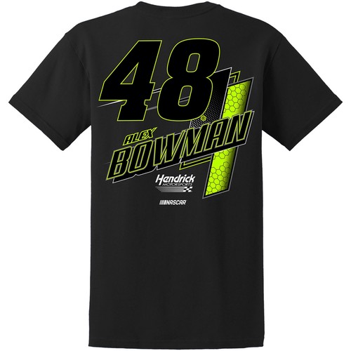 Camiseta para hombre Hendrick Motorsports Team Collection negra Alex Bowman estilo de vida - Imagen 3 de 3