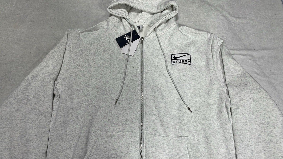 Nike x Stussy Hoodie (Asia Sizing) Grey - DJ9489-063 | eBay