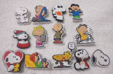 PEANUTS shoe charms 13pc - Snoopy Charlie Brown - fits crocs - FREE SHIPPING