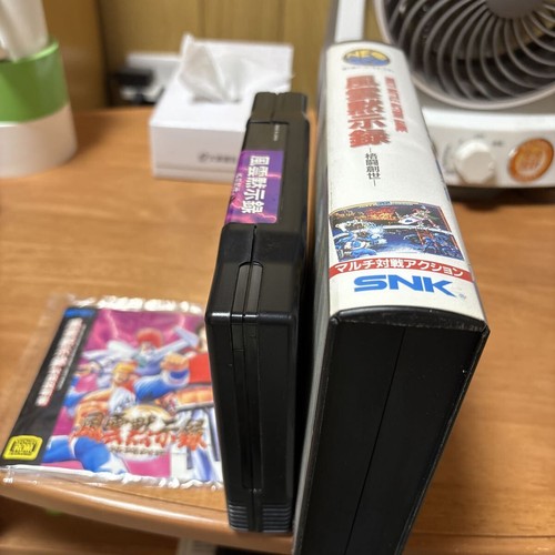 Fighting game Fuun Mokushiroku Fighting Genesis Neo Geo ROM Retro game Box - Picture 1 of 10