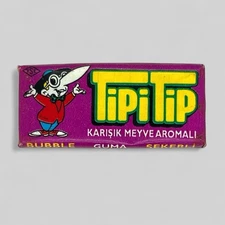 Vintage 1996 Kent TipiTip Bubble Gum Wrapper - Tutti Frutti - Turkish Rare Gum