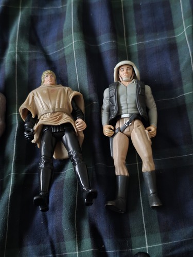 Star Wars Action Figure Lot (13) Kenner Hasbro POTF2 1990s Luke Han Vader Boba - Picture 6 of 24
