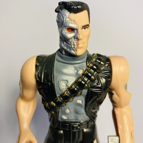 Terminator 2 Power Arm T-800 Kenner Action Figure 1991 - Rare Grey Shirt (ref8) - Picture 2 of 7