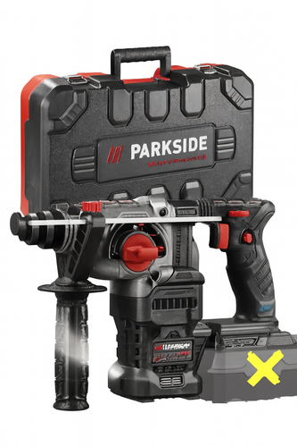 Tassellatore Parkside Performance a percussione a batteria PKHAP 20-Li, 20 V SDS - Foto 10 di 13