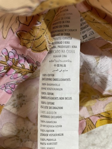 Cotton On Kids Size 5 Vintage Style Pink Floral Playsuit Romper Cotton - Picture 9 of 9