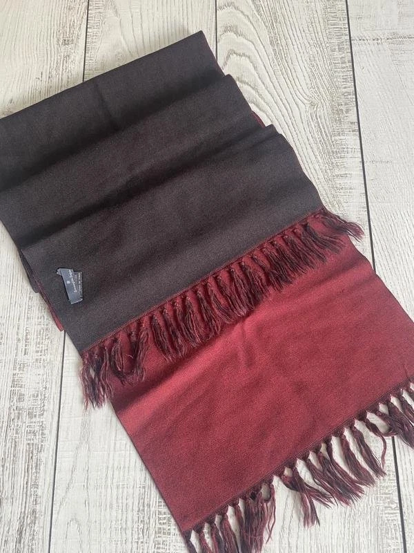 Women Ermenegildo Zegna Scarf Burgundy Wool One - Bild 1 von 4
