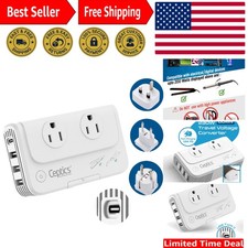 European Travel Voltage Converter, 200W Adapter for Curling Iron, Straightene...