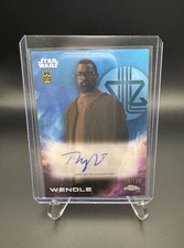 2025 Topps Chrome Star Wars Debut Auto Wendle Played By Tunde Adebimpe /150 