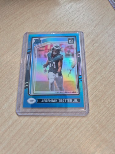 2024 Donruss Optic Aqua #250 Jeremiah Trotter Jr. RC Rated Rookie 266/299 Eagles