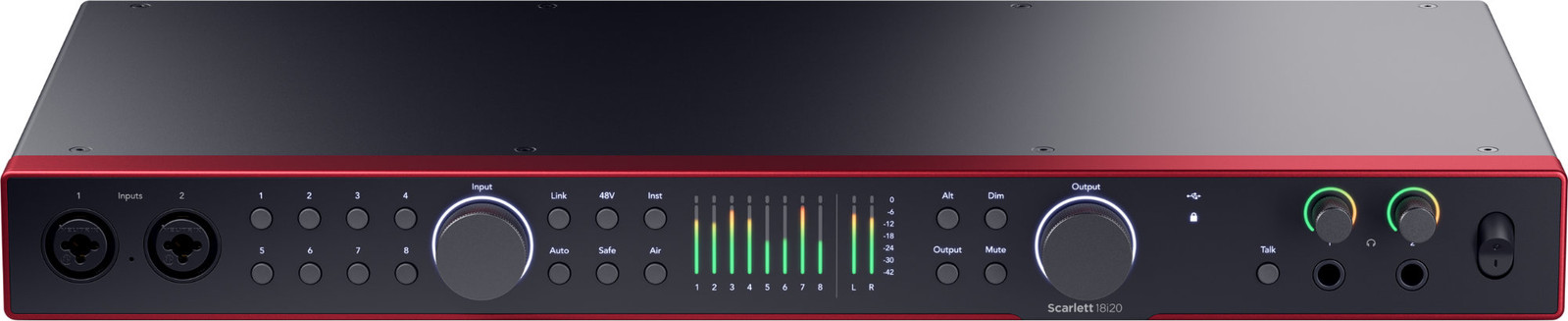 Студийное программное обеспечение Focusrite Scarlett 18i20 с USB-аудиоинтерфейсом 4-го поколения