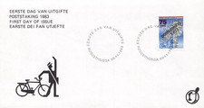 SA26c Netherlands 1983 Postman, FDC
