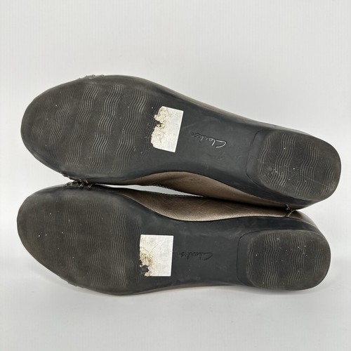 Clarks Kinzie Bronze Slip On Flats Women 10 M Ballet - Picture 6 of 10
