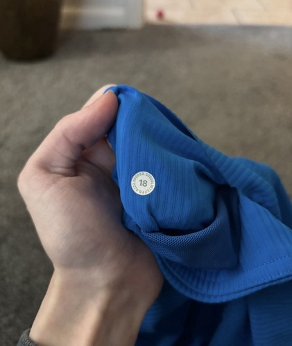 Lululemon Base Pace HR Short 6" gerippt Poolside Größe 18 - Bild 3 von 3