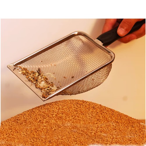 Cat Litter Scoop Stainless Steel Mesh Scooper Long Handle Deep Shovel Non-Sti... - Picture 6 of 7