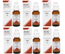 ADEL 9 Hair Care Drops Pack of 6 Homeopathic Remedy for Hairfall & Hair Growth