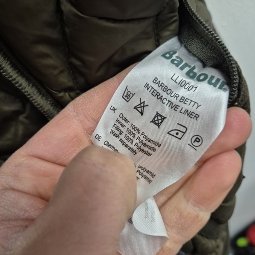 Barbour Betty Quilt Waistcoat Zip Country Gilet Vest Liner Bodywarmer Size Uk 8 - 第 7/7 張圖片