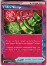 Foil Unfair Stamp 165/167 SV06: Twilight Masquerade ACE SPEC Rare NM