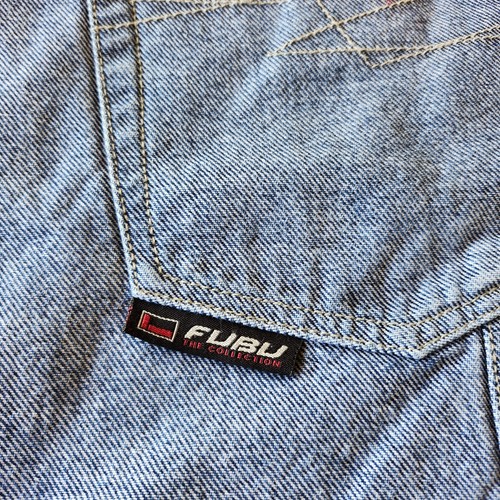 Grey Baggy Carpenter FUBU Jeans 42 × 34 - Picture 2 of 11