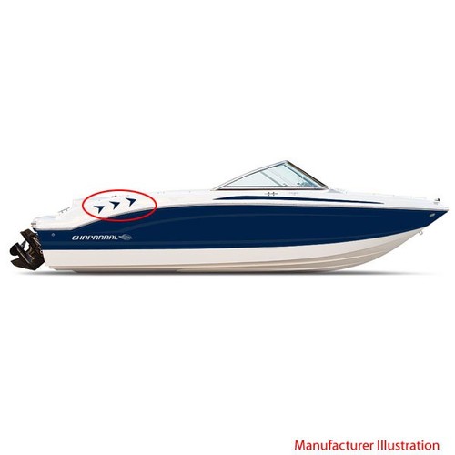 Chaparral Boat Vent Graphic Decals 14.00347 | SSI Blue (Set Of 6) - Bild 4 von 5