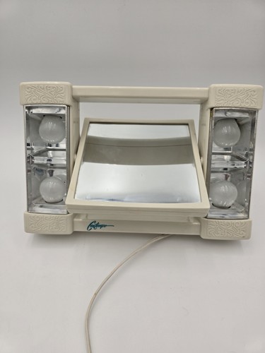 Vintage Make Up Kosmetik Drehspiegel Beleuchtung und Vergrößerung Contempo 80er Jahre - Bild 3 von 8