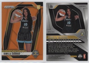 2024 Panini Prizm WNBA Orange Prizm /99 Kamilla Cardoso #149 Rookie RC