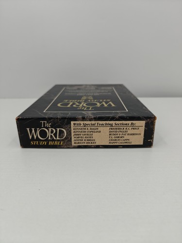 The Word Study Bible Harrison House Black Leather King James Version KJV 1990 - Imagen 15 de 19