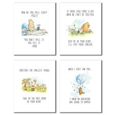 Winnie the Pooh Wall Art - Classic Winnie the Pooh Nursery Decor, Friendship ...