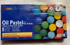 Mungyo MOP-12 Non Toxic Soft Oil Pastels Set 12 Assorted Colors Artist Gallery