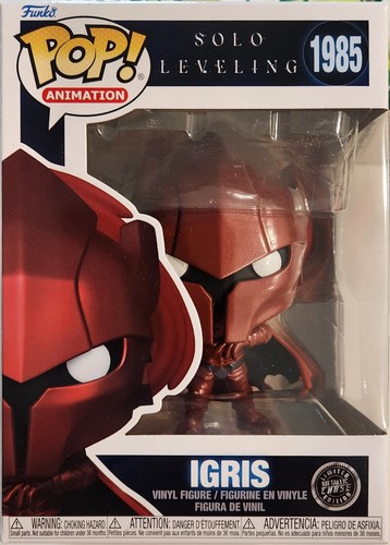 Funko Pop! Solo Leveling Igris #1985 Red Metallic Chase ~ In Protector