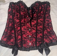 Black And Red Corset Size XL