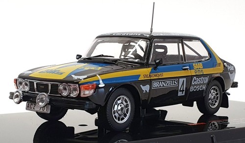 Ixo 1/43 Scale RAC299 - Saab 99 EMS 1st Swedish Rally 1977 - #4 Blomqvist/Sylvan - Picture 1 of 5