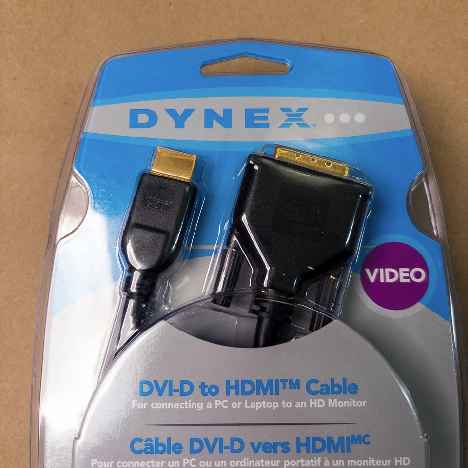 Dynex DX-C114181 6 Ft. Gold Plated DVI-D to HDMI Cable - Image 4 of 4